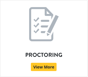 An image of a checklist and the word proctoring.